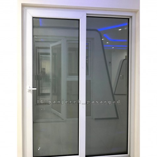  درب کشویی دوجداره upvc ابعاد بزرگ  